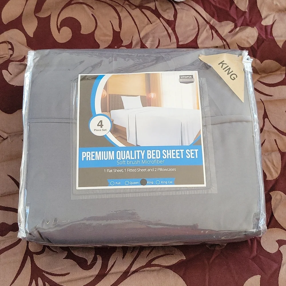 Utopia 4-piece King Bed sheet set